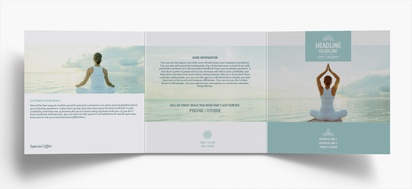 Design Preview for Design Gallery: Yoga & Pilates Folded Leaflets, Tri-fold Square (148 x 148 mm)