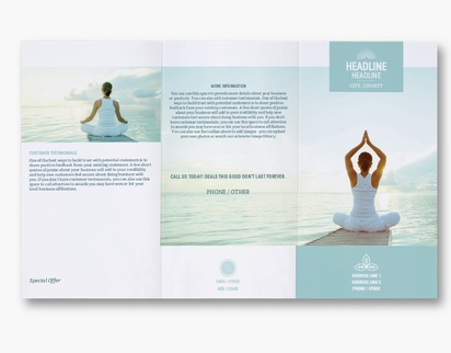 Design Preview for Design Gallery: Spas Custom Brochures, 8.5" x 14" Tri-fold