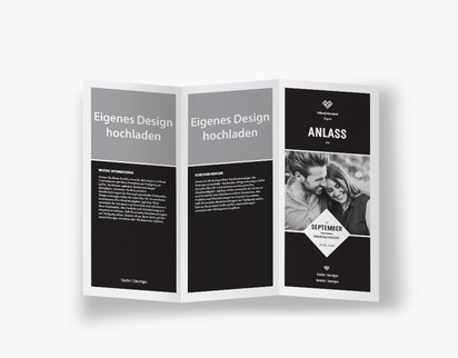 Designvorschau für Designgalerie: Falzflyer Partnervermittlung, Zickzackfalz DL (99 x 210 mm)