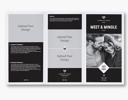 A photo dating black gray design for Events with 3 uploads