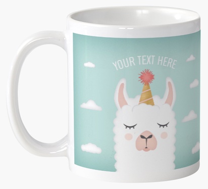 Design Preview for Birthday Custom Mugs Templates, Wrap-around