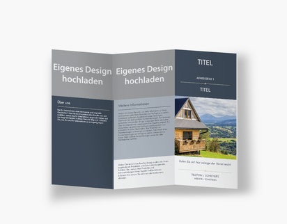 Designvorschau für Designgalerie: Falzflyer Immobilien, Zickzackfalz DL (99 x 210 mm)