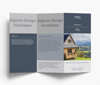 Designvorschau für Designgalerie: Falzflyer Reise & Unterkunft, Zickzackfalz DL (99 x 210 mm)