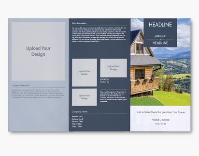 Design Preview for Design Gallery: Conservative Custom Brochures, 9" x 16" Tri-fold