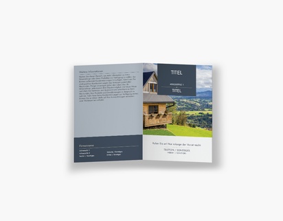 Designvorschau für Designgalerie: Falzflyer Immobilien, Einbruchfalz A6 (105 x 148 mm)