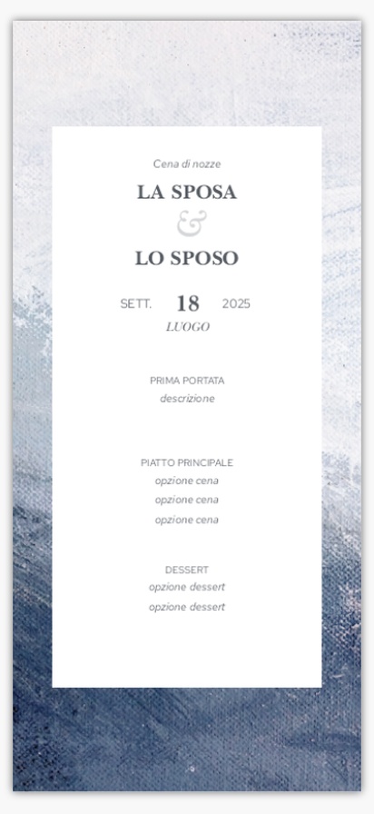 Anteprima design per Menu Matrimonio: Esempi e Modelli