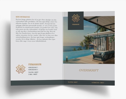 Forhåndsvisning af design for Designgalleri: Ferie og rejser Brochurer, Midterfals A6 (105 x 148 mm)