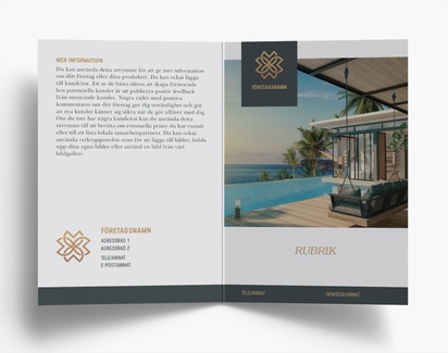 Förhandsgranskning av design för Designgalleri: Resor & hotell Broschyrer, Enkelfalsning A6 (105 x 148 mm)