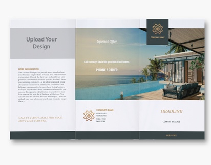 Design Preview for Travel & Accommodation Custom Brochures Templates, 8.5" x 14" Tri-fold