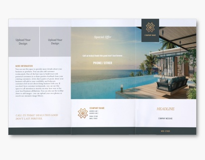 Design Preview for Design Gallery: Spas Custom Brochures, 9" x 16" Tri-fold