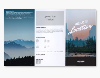 Design Preview for Design Gallery: Travel Agencies Custom Brochures, 9" x 16" Tri-fold