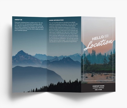 Design Preview for Design Gallery: Travel & Accommodation Folded Leaflets, Z-fold DL (99 x 210 mm)
