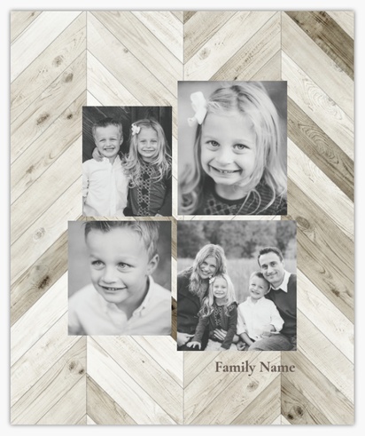 A 1 fotos wood pattern gray design for Christmas with 4 uploads
