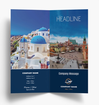 Design Preview for Design Gallery: Travel & Accommodation Folded Leaflets, Bi-fold DL (99 x 210 mm)