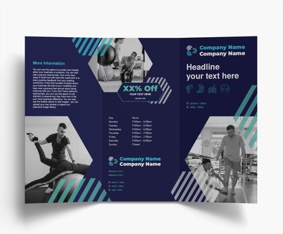Design Preview for Design Gallery: Sports Medicine Folded Leaflets, Tri-fold DL (99 x 210 mm)
