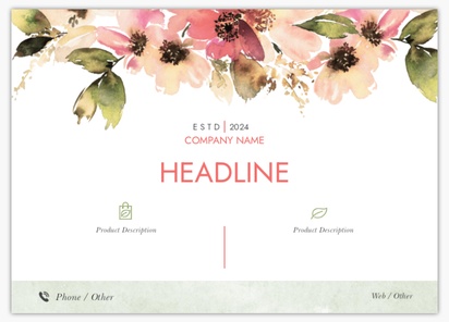 A floral spring white cream design for Events