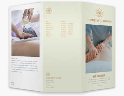 Design Preview for Design Gallery: Holistic & Alternative Medicine Custom Brochures, 8.5" x 11" Tri-fold