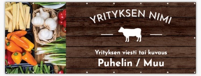Mallin esikatselu Mallivalikoima: Maatalous & Maanviljely Reikävinyylibanderollit, 150 x 400 cm