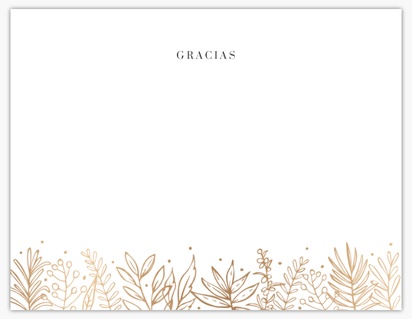 Vista previa del diseño de Galería de diseños de notas de agradecimiento de boda, Plano