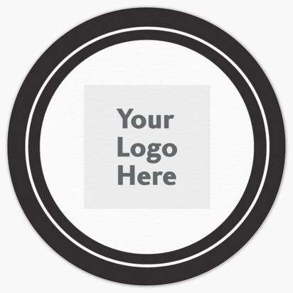 A border logo white black design for Traditional & Classic with 1 uploads