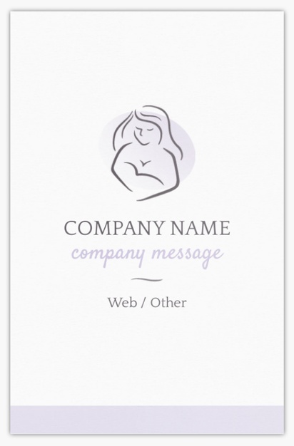 Design Preview for Design Gallery: Pregnancy & Childbirth Ultra-Thick Business Cards, Standard (85 x 55 mm)