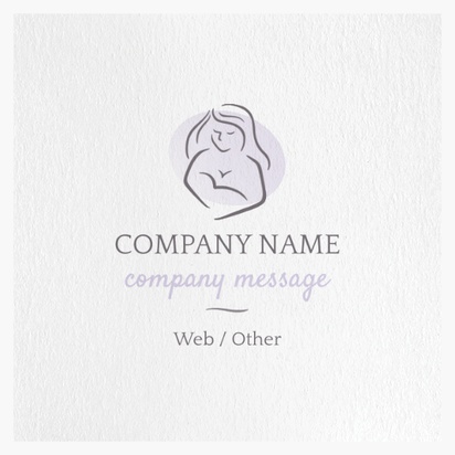 Design Preview for Design Gallery: Pregnancy & Childbirth Natural Textured Business Cards