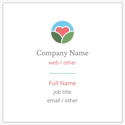Design Preview for Design Gallery: Community Living Standard Business Cards, Square (65 x 65 mm)