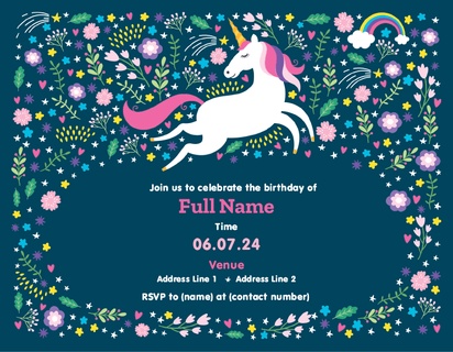 Design Preview for Design Gallery: Bold & Colourful Invitations and Announcements, Flat 10.7 x 13.9 cm