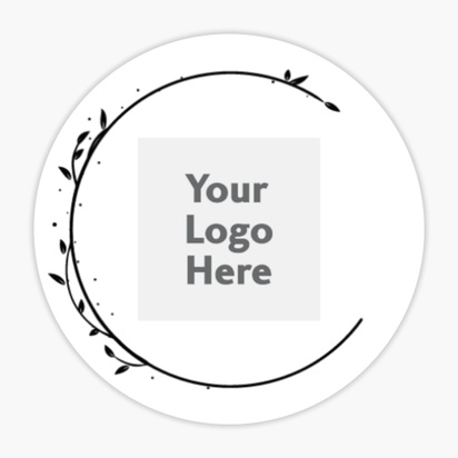 A logo leaves cream gray design for Elegant with 1 uploads