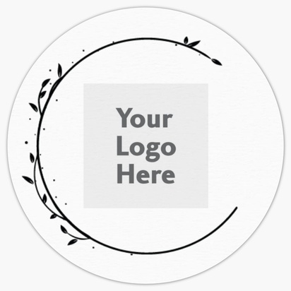 A logo leaves white gray design for Elegant with 1 uploads