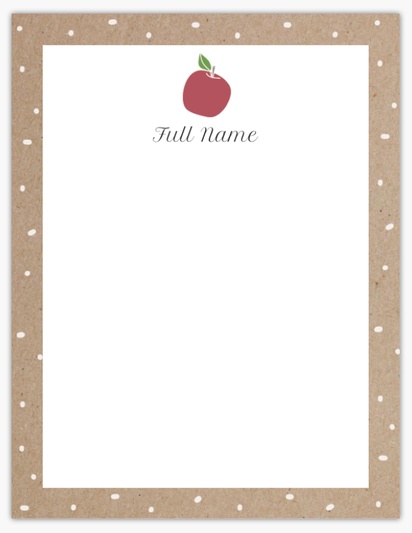 Design Preview for Education & Child Care Notepads Templates, 4" x 5.5"