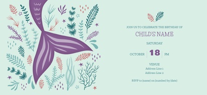 Design Preview for Design Gallery: Child Birthday Invitations and Announcements, Flat 9.5 x 21 cm
