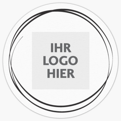 Designvorschau für Designgalerie: Personalisierte Aufkleberbögen Dezent, 3,8 x 3,8 cm Kreis