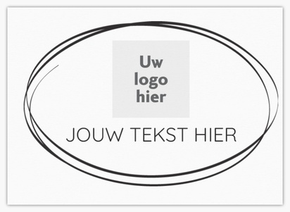 Voorvertoning ontwerp voor Ontwerpgalerij: Conservatief Stickers op rol, Rechthoek 7,4 x 5,3 cm Wit papier