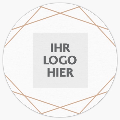 Designvorschau für Designgalerie: Personalisierte Aufkleberbögen Elegant, 3,8 x 3,8 cm Kreis