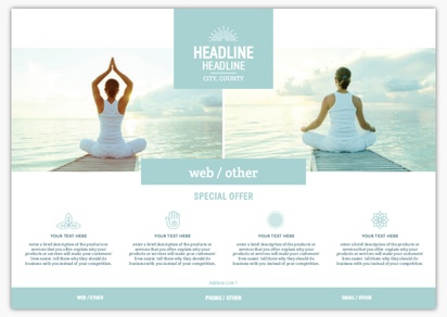 Design Preview for Design Gallery: Health & Wellness Flyers and Pamphlets,  No fold A3