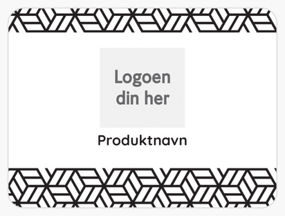 Forhåndsvisning av design for Designgalleri: Mønstre & tekstur Produktetiketter på ark, Avrundet rektangel 10 x 7,5 cm