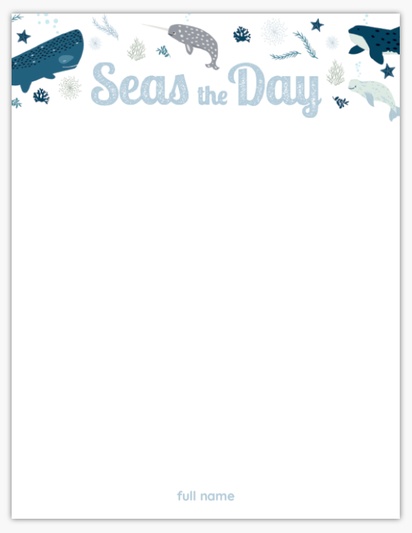 A nautical sea blue white design for Animals