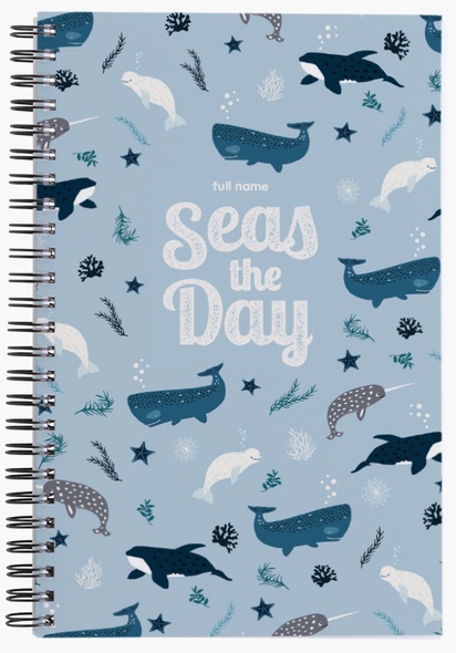 A ocean life back to school purple gray design for Nautical