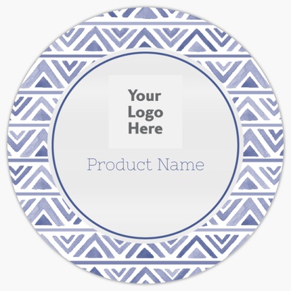 Design Preview for Patterns & Textures Reusable Stickers Templates, 3" x 3" Circle Horizontal