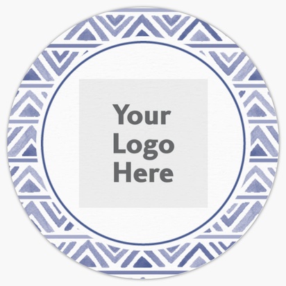 A photo logo white blue design with 1 uploads