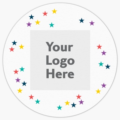 A logo stars white blue design with 1 uploads