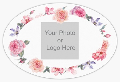 A floral retro white pink design for Elegant with 1 uploads