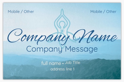 Design Preview for Design Gallery: Yoga & Pilates Natural Uncoated Business Cards
