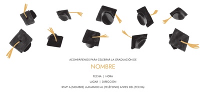 Un graduación graduado diseño crema negro para Tradicional y Clásico