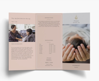 Forhåndsvisning af design for Designgalleri: Sundhed og velvære Brochurer, 3-fløjet DL (99 x 210 mm)