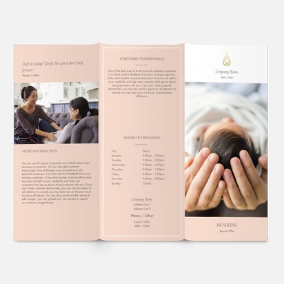 Design Preview for Design Gallery: Health & Wellness Brochures, DL Tri-fold