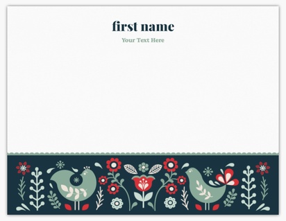 Design Preview for Design Gallery: Vintage Note Cards, Flat 10.7 x 13.9 cm