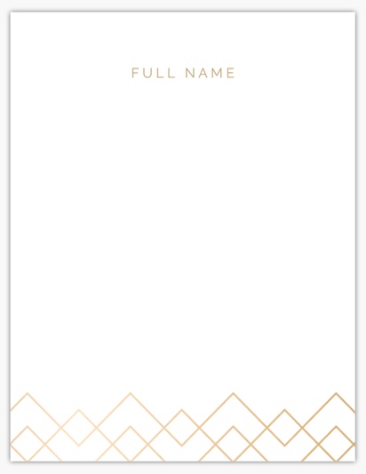 A white and gold modern cream design for Modern & Simple