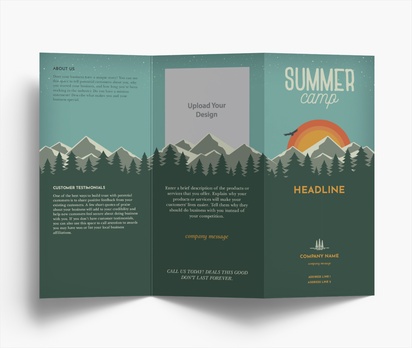 Design Preview for Design Gallery: Summer Folded Leaflets, Z-fold DL (99 x 210 mm)
